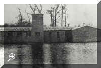 March 1947 Floods - Dining Room and Kitchen of the Lakenheath Land Army Hostel > Simply click to enlarge... then use the [Back] button to return
